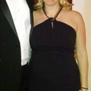 EUC ASOS maternity maxi dress with neck detail.